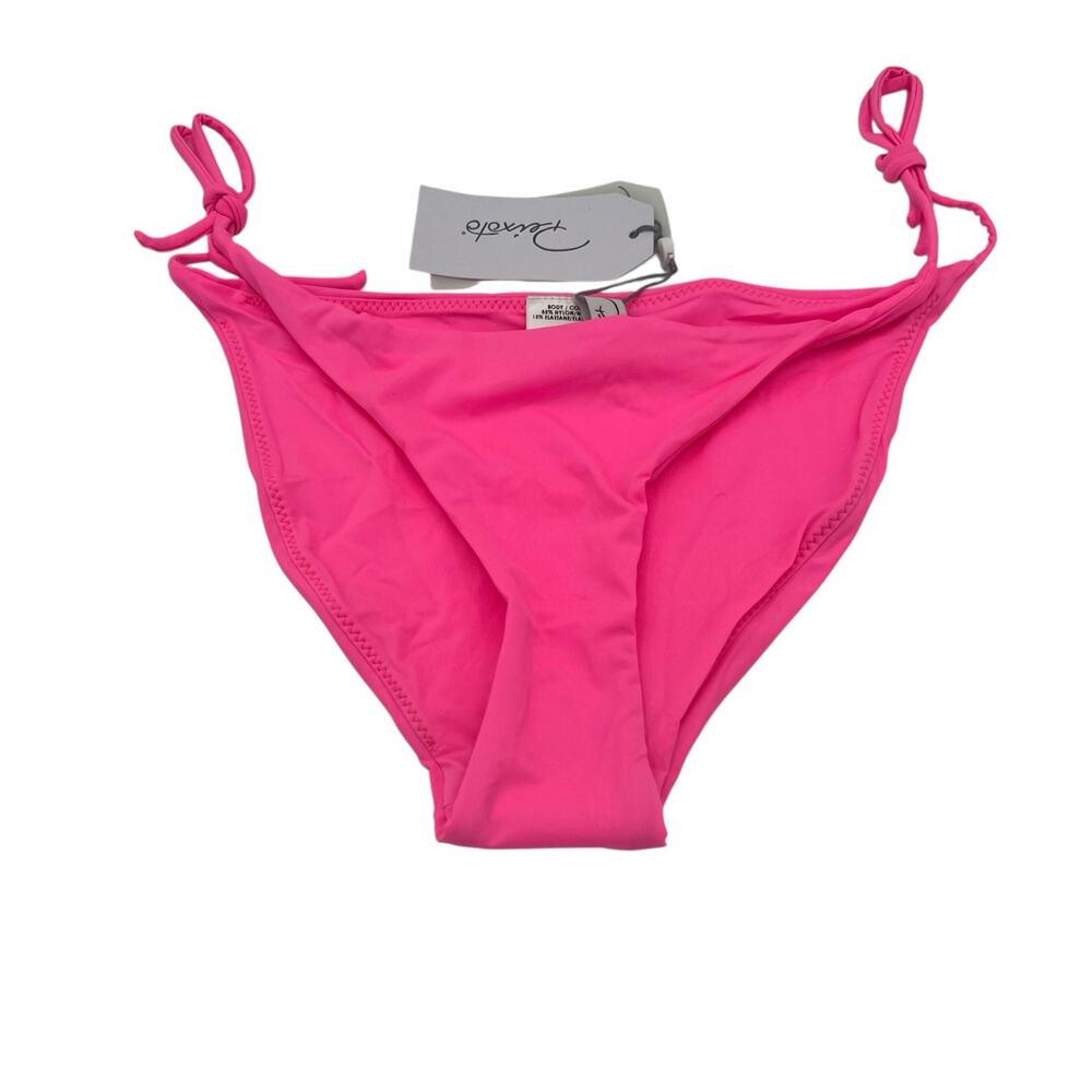 Peixoto Tonie Pink Crush Tie Side Bikini Bottoms Medium NWT Y2K Swim